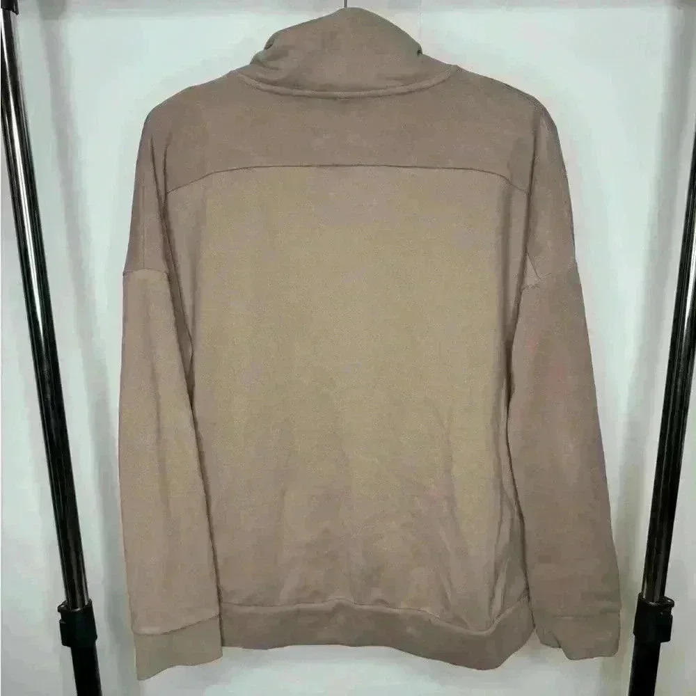 MONDETTA Beige zip up with pockets. Size XL. - Picture 2 of 5